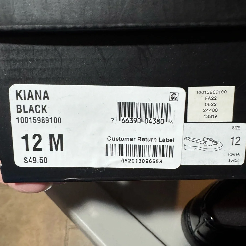 New in Box INC Girls Black Patent Kids Dress‎ Shoes Holiday Special Occasion